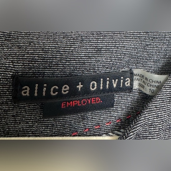 Alice + Olivia Short Sleeve Tiffany Dress in Gray‎ Size 10 NWT! - Picture 5 of 10